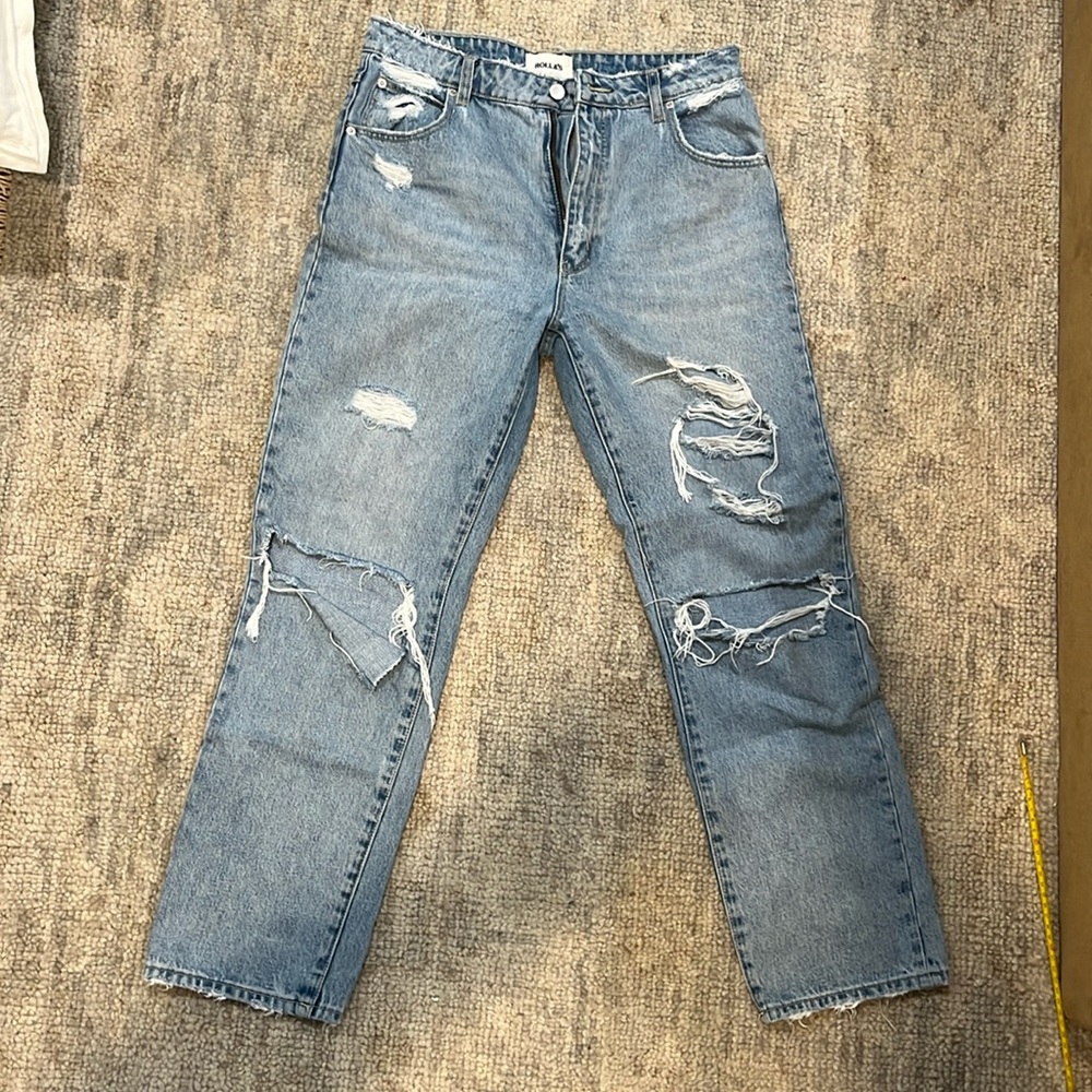 Rolla’s High Rise Cropped Straight Jean